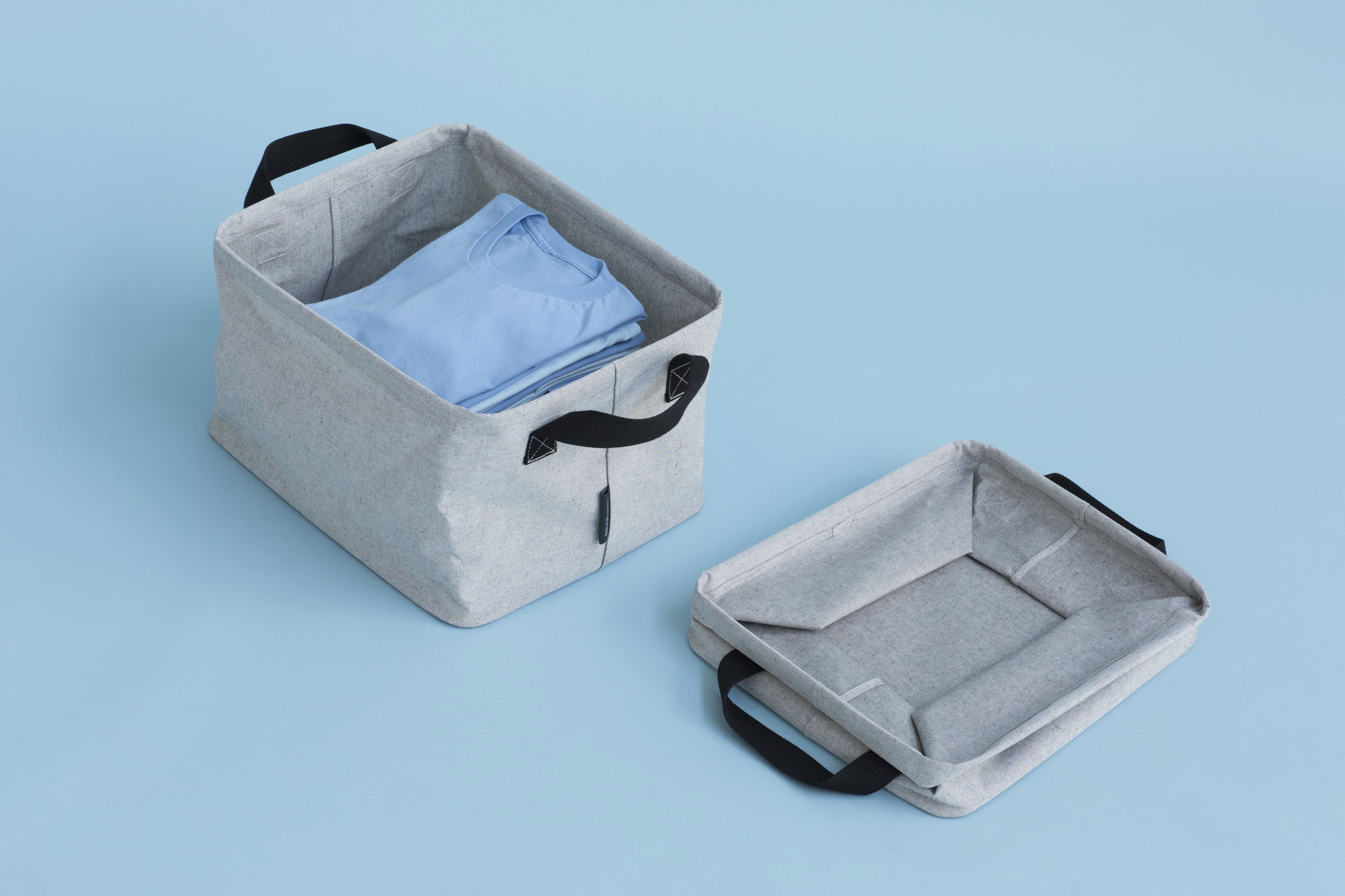 BRABANTIA Plicate 35 l szary - brudownik / kosz na pranie i bieliznę poliestrowy składany