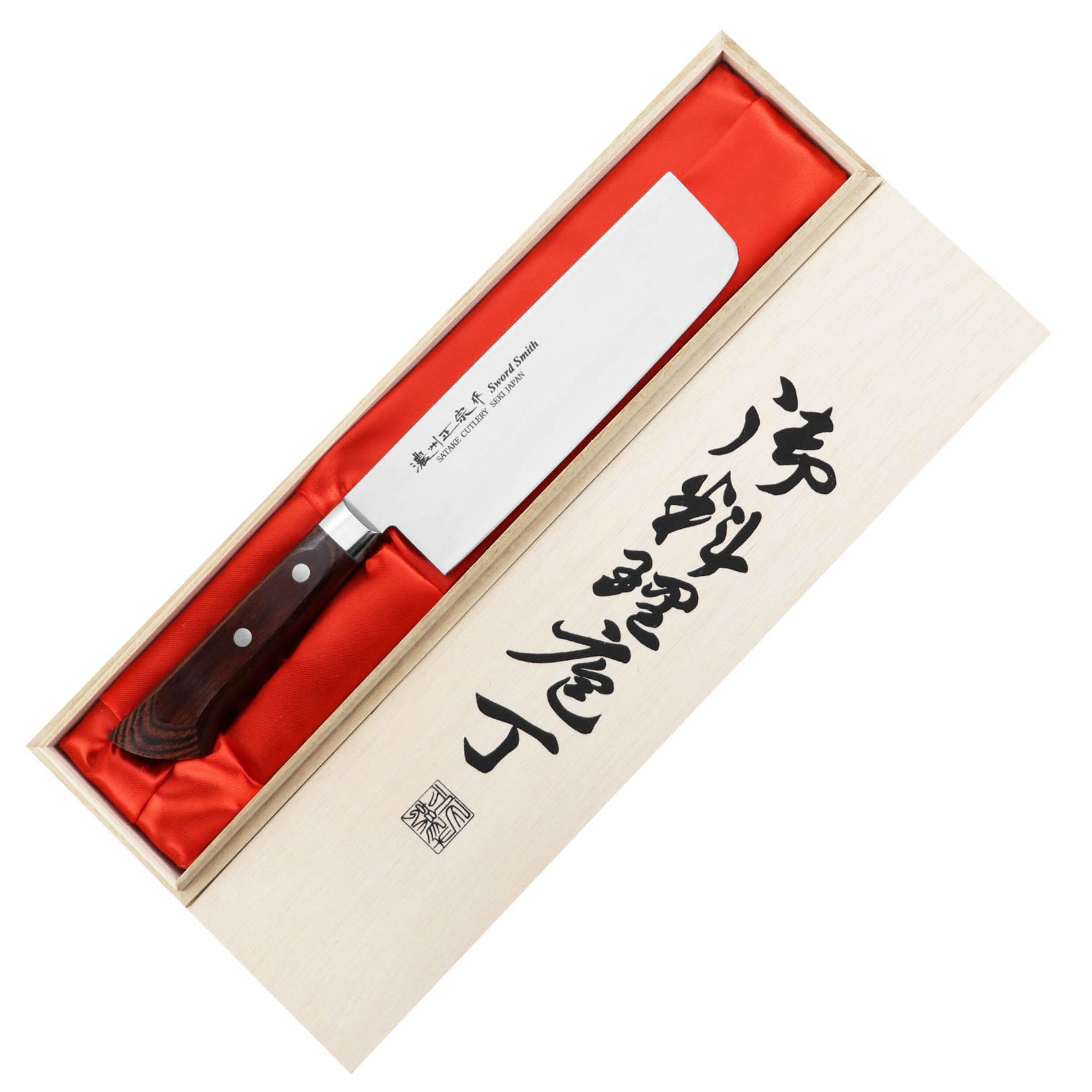 SATAKE Unique Shirogami 17 cm - nůž Nakiri z uhlíkové oceli