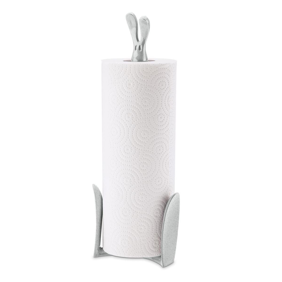 KOZIOL Roger 33,4 cm sivý - plastový stojan na papierové uteráky