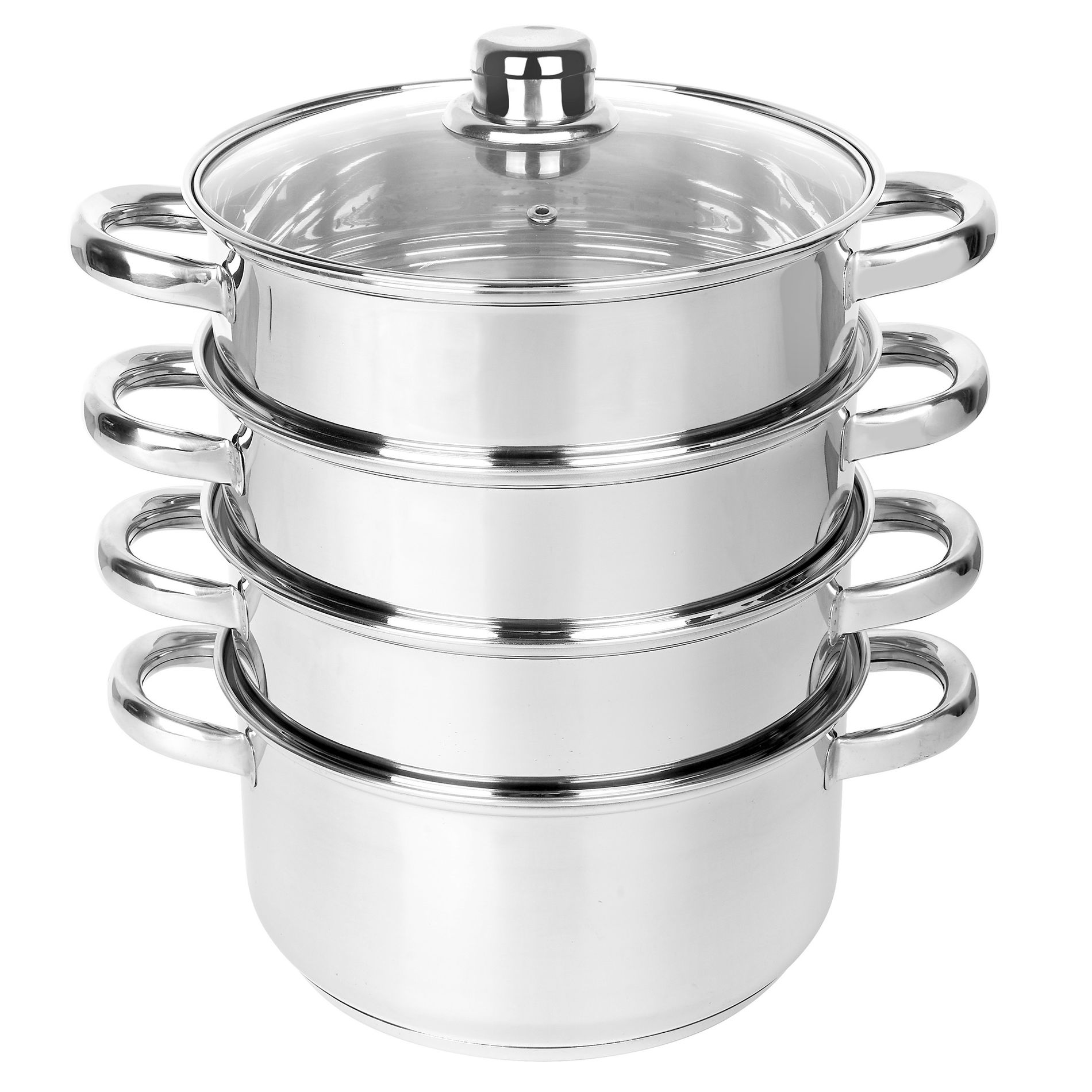Nerezový parní hrnec s poklicí KONIGHOFFER SENSO 2,3 l (5 el.)