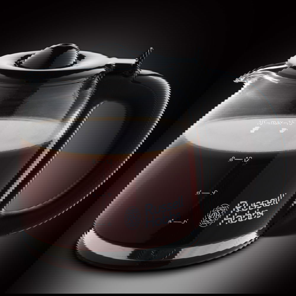 RUSSELL HOBBS Colours Plus Flame Red Coffe Maker 1100 W červený – nerezový, elektrický překapávač kávy
