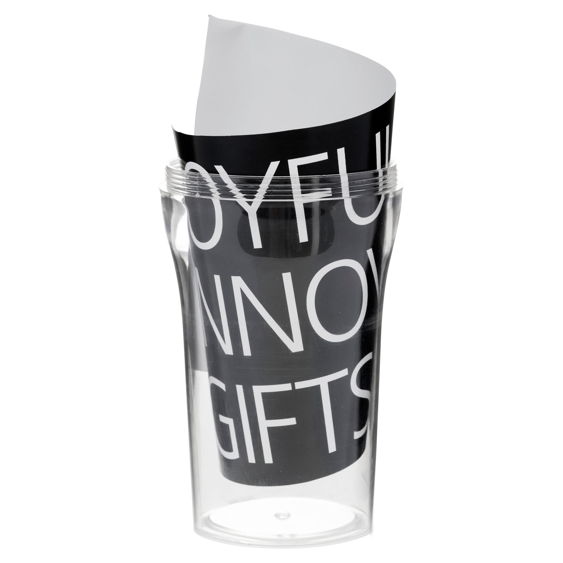 SAGAFORM Personalizacja 350 ml - kubek plastikowy z pokrywką