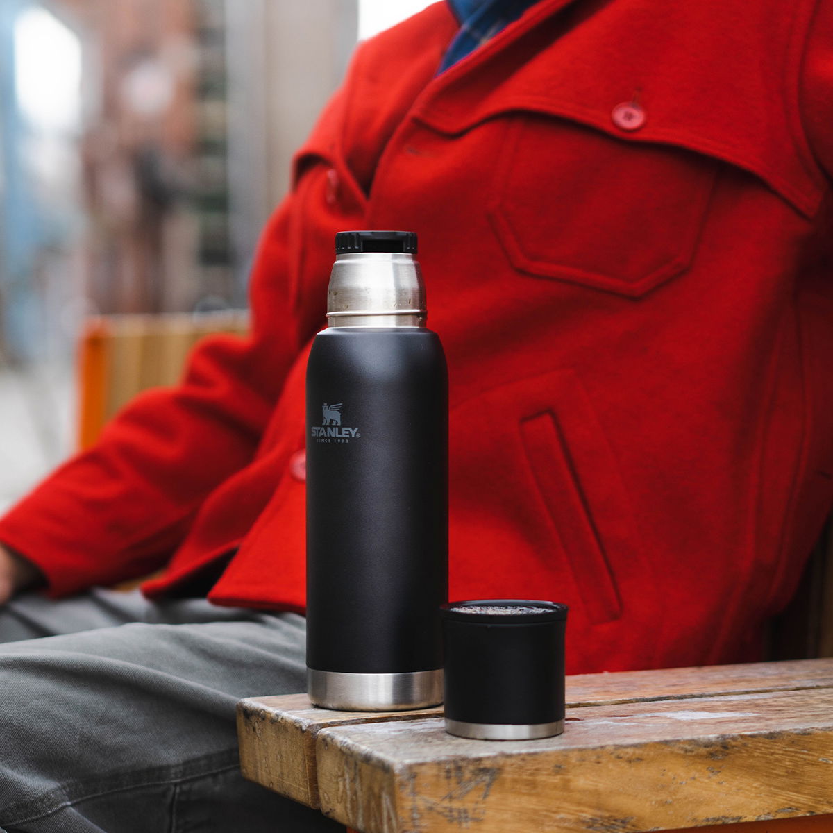STANLEY Adventure 1 l - vakuumová termoska na kávu a čaj z nerezovej ocele