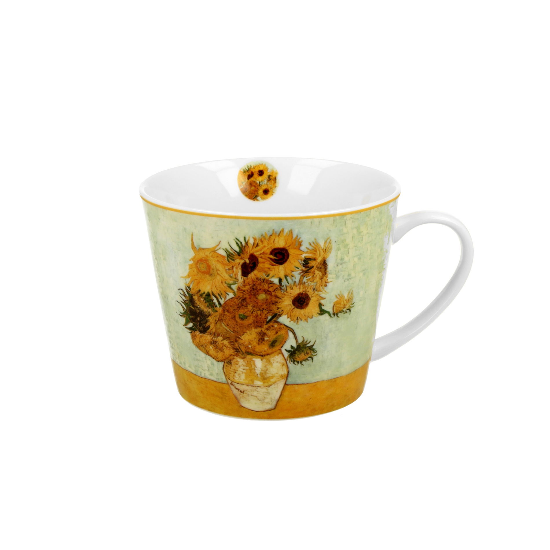 Porcelánový hrnček DUO ART GALLERY Sĺnčnice od V. VAN GOGH 610 ml