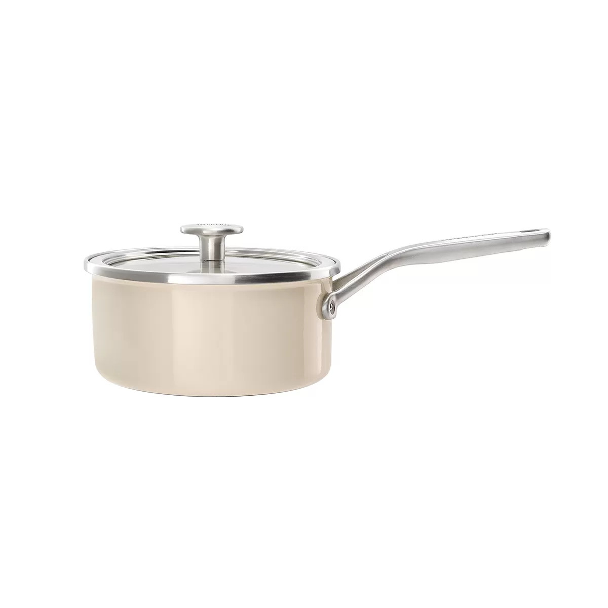 KITCHENAID Steel Core Enamel 2 l krémový - smaltovaný kastrol s poklicí