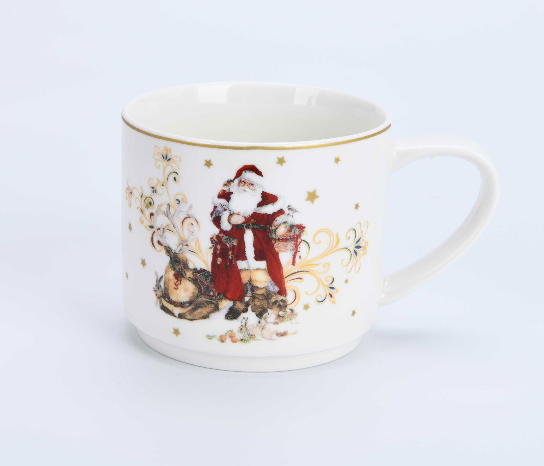 Porcelánové šálky na podstavci 330 ml 4 ks.