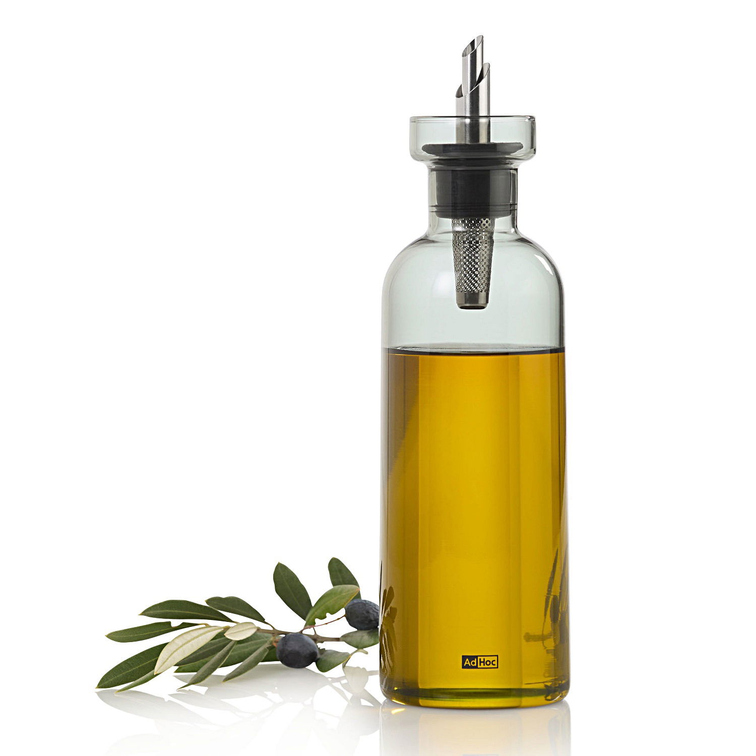 ADHOC Aroma Pour 0,5 l - skleněný nádoba (láhev) na olej a ocet s dávkovačem