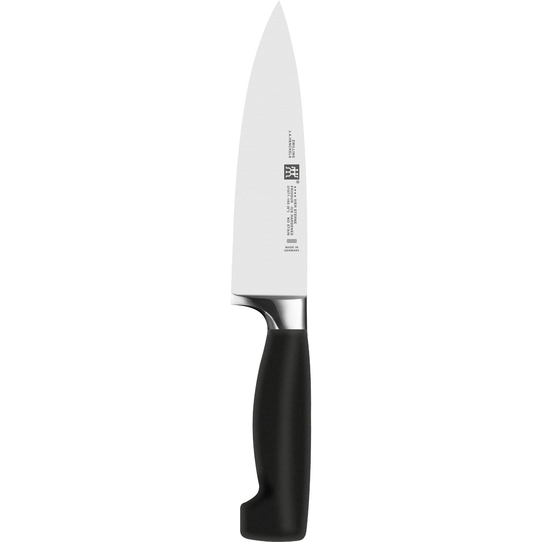 ZWILLING Four Star 7 ks čierne - kuchynské nože kované v bloku s brúskom a kuchynskými nožnicami