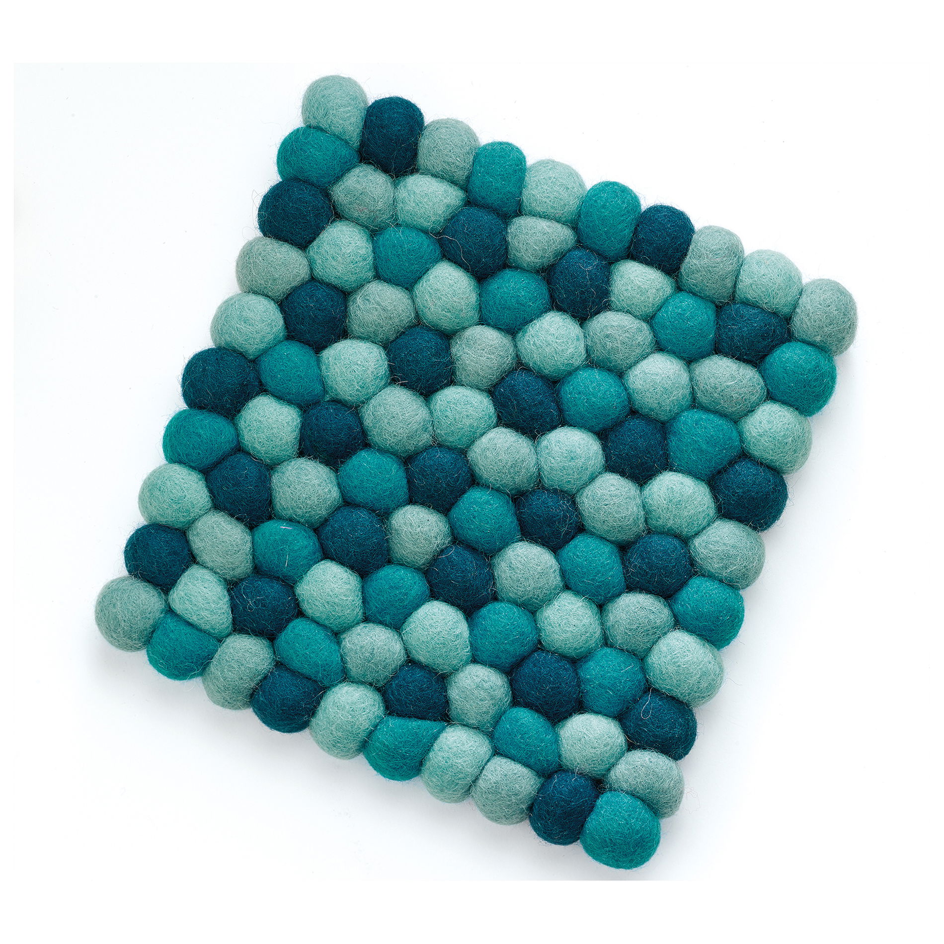 CILIO Lana Azzurro 21 x 21 cm modrá – podložka pod hrnec z ovčí vlny