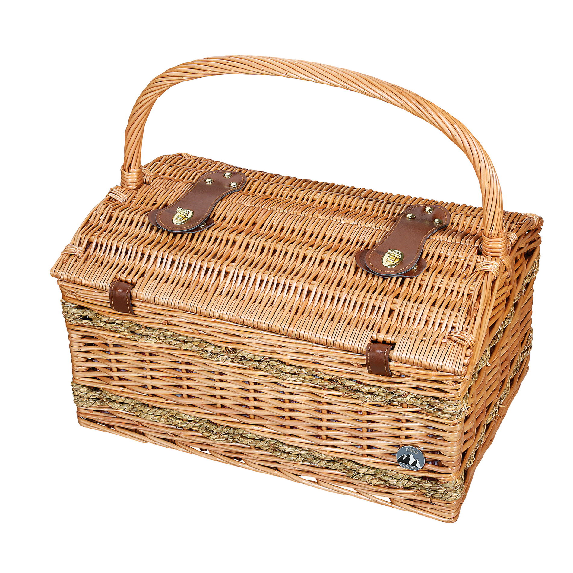 CILIO Rivoli 46 x 31 cm - proutěný piknikový koš pro 4 osoby