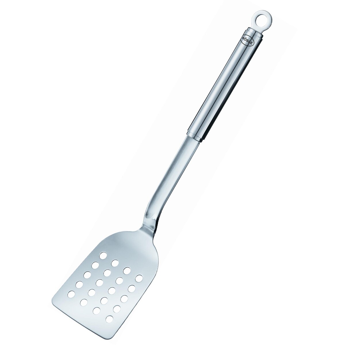 ROESLE Rundgriff 34,5 cm - perforovaná kuchynská lopatka na panvice z nerezovej ocele
