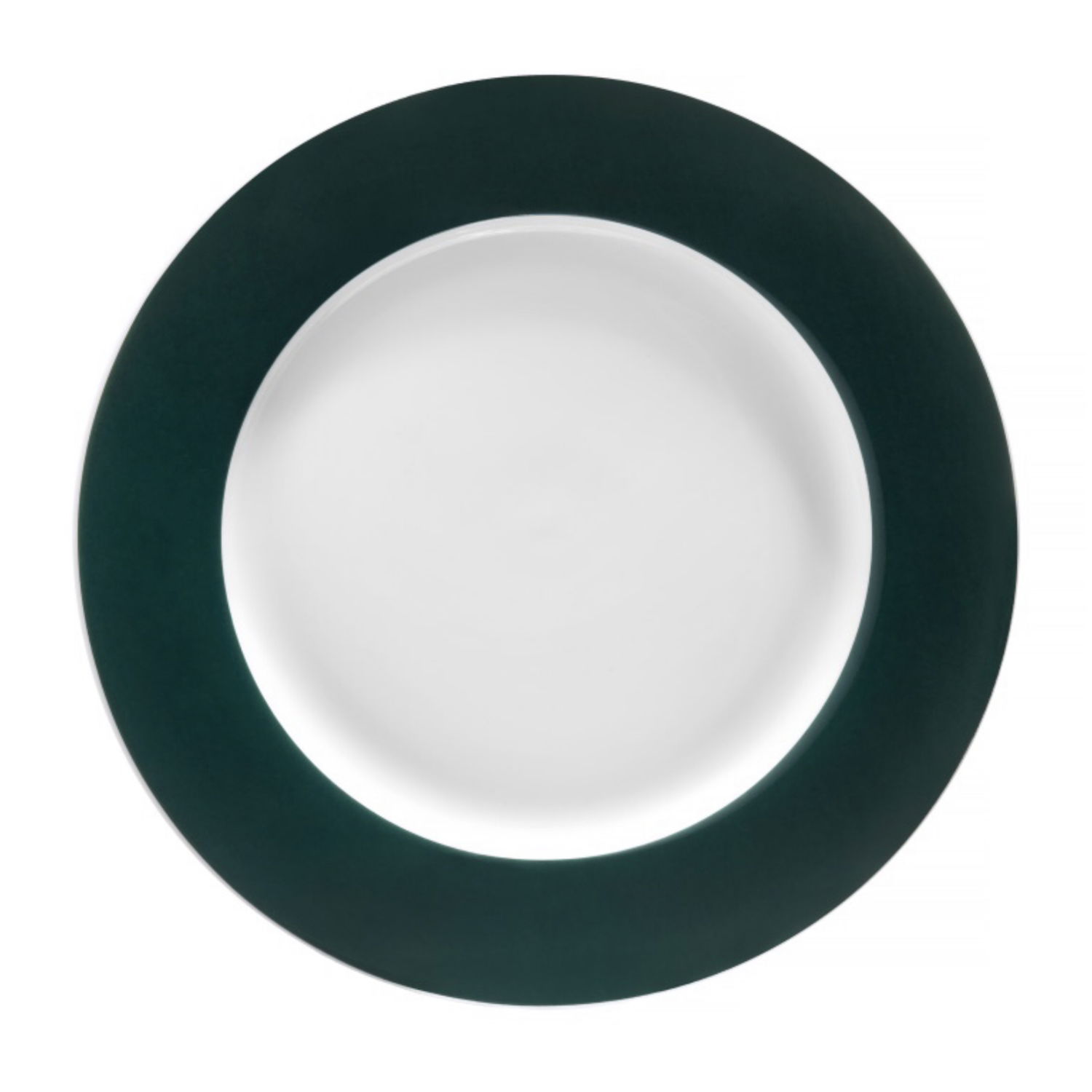 AMBITION Aura Green 27 cm tmavě zelený - porcelánový obědový talíř
