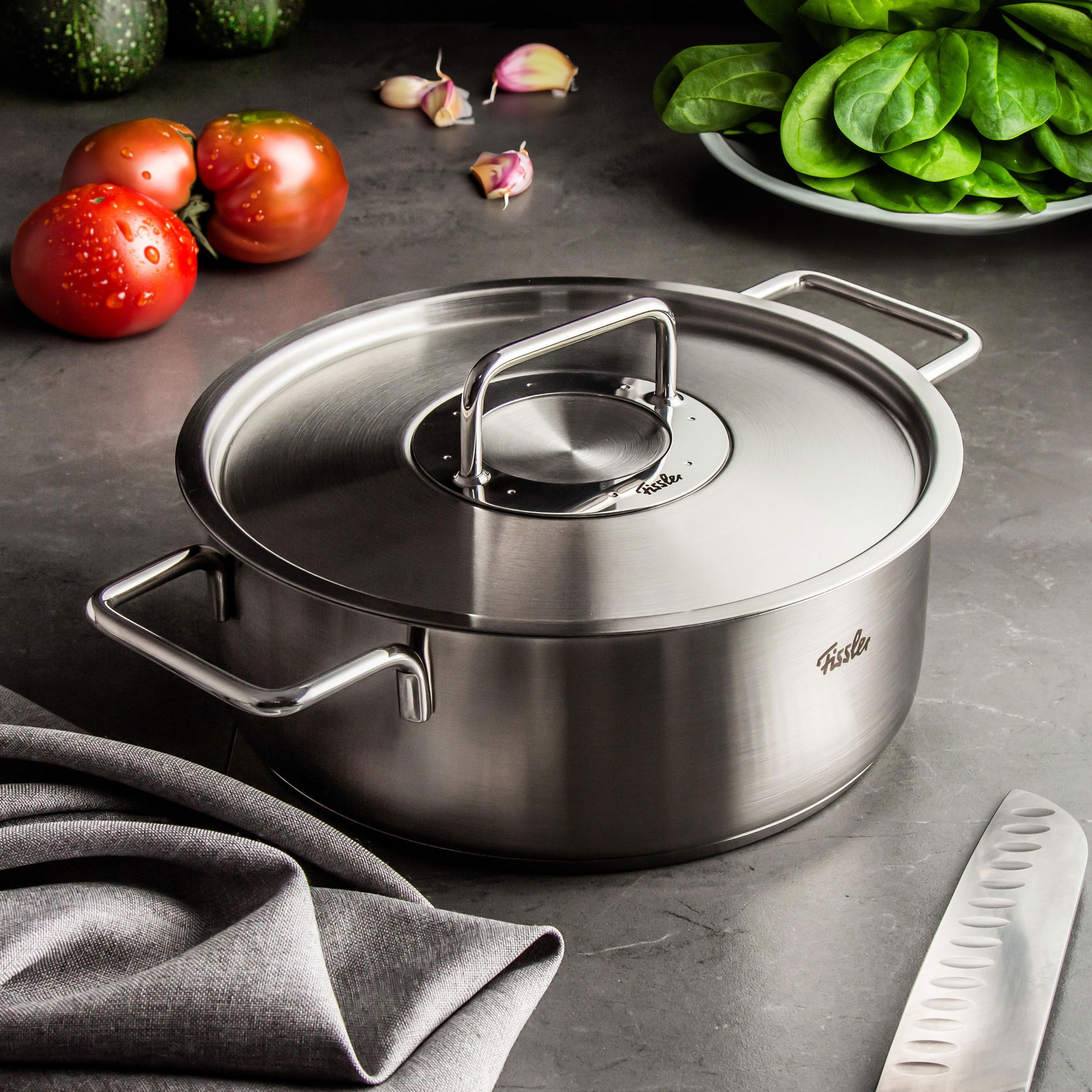 FISSLER Pure Collection 3,9 l - nerezový hrnec s poklicí