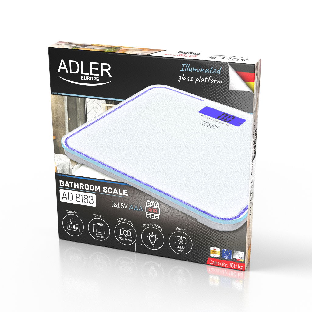 ADLER AD 8183 - elektronická koupelnová váha