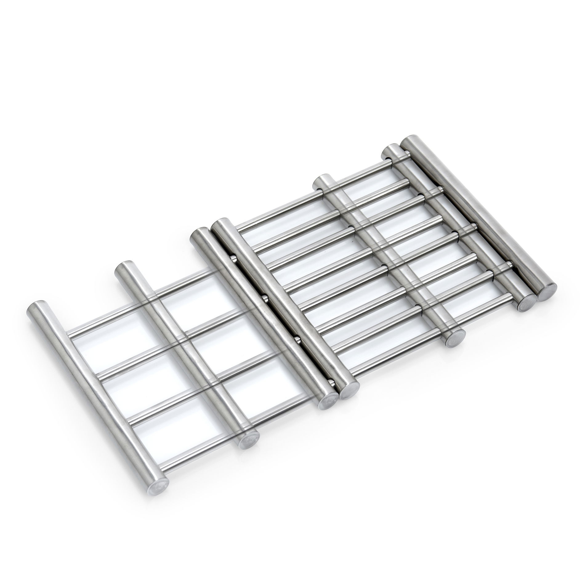 ZELLER Steel 38 x 20 cm - podkładka pod garnek rozkładana ze stali nierdzewnej