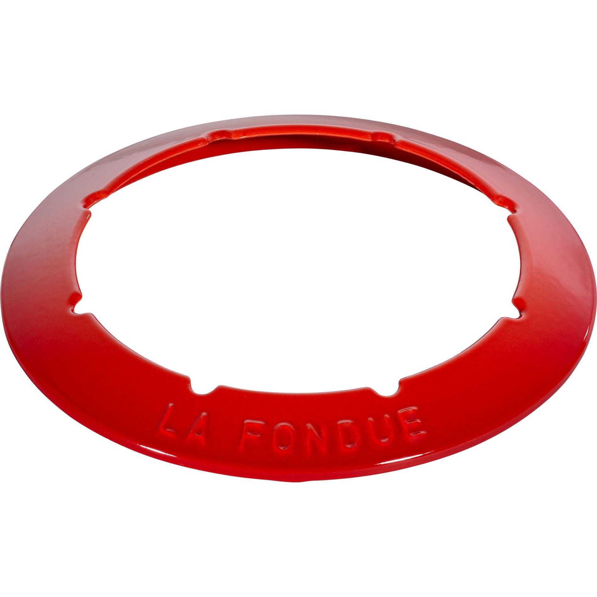 STAUB Fondue 1,6 l czerwony - zestaw do fondue żeliwny