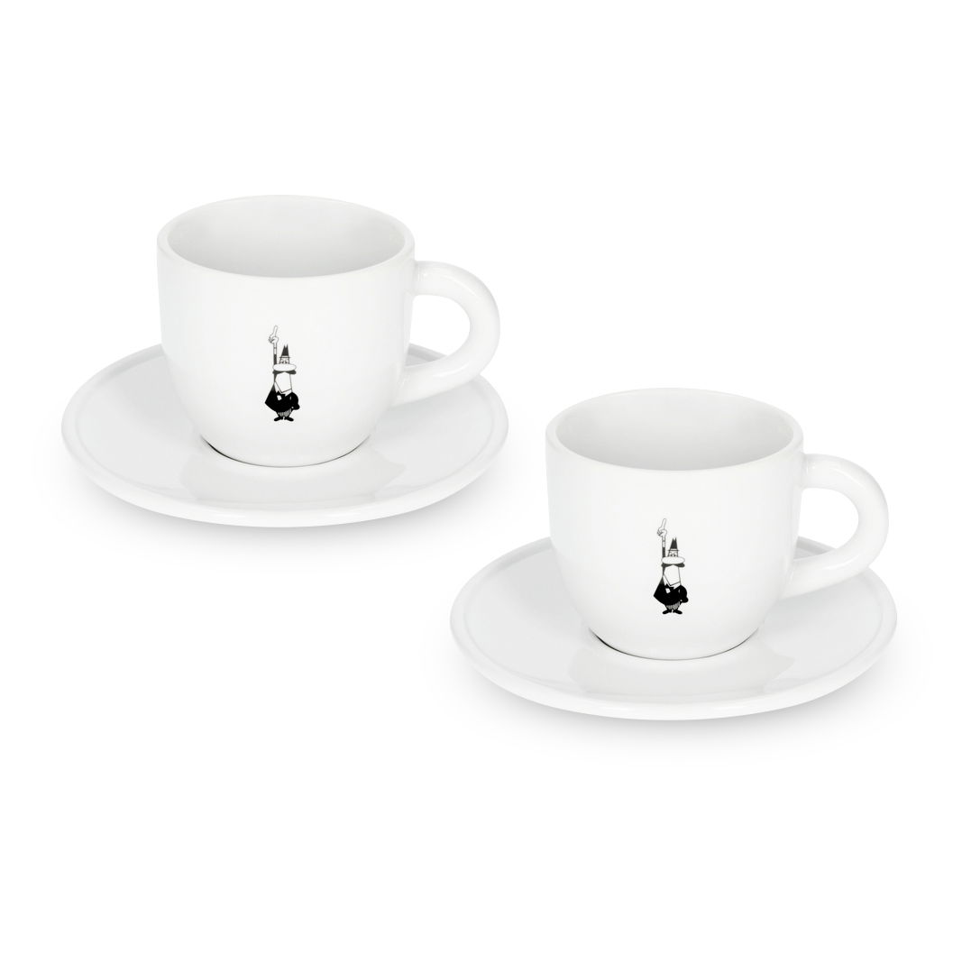 BIALETTI Cappuccino 240 ml 2 ks - porcelánové šálky na cappuccino so spodkami