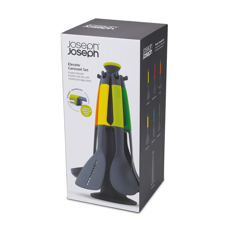 JOSEPH JOSEPH Elevate Nylon vícebarevné 6 ks (10118) - nylonové kuchyňské náčiní se stojanem