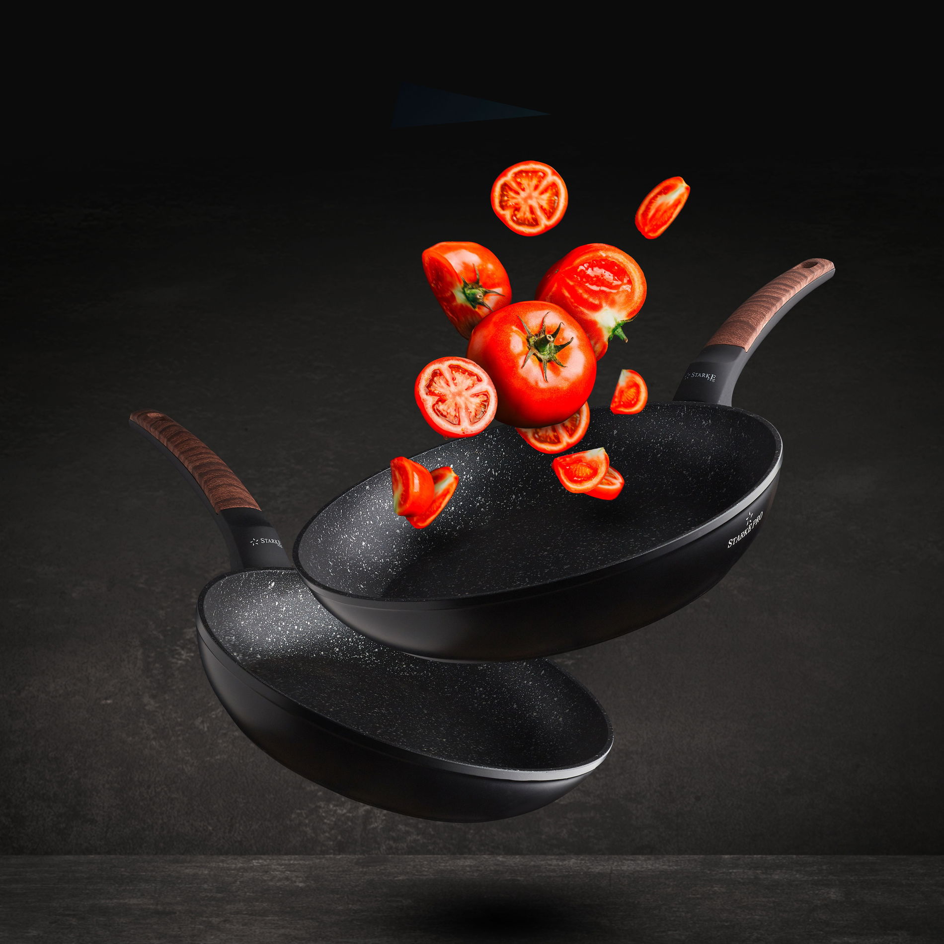 Nepřilnavá pánev wok STARKE PRO ARCHIE WOODEN 28 cm
