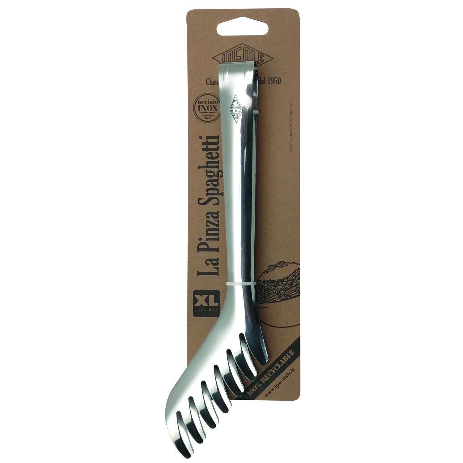 Nerezové kleště na těstoviny IDEALE LA PINZA SPAGHETTI XL 23 cm