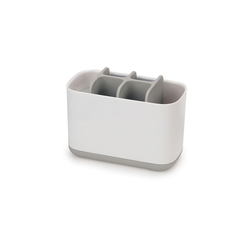 JOSEPH JOSEPH Easy Store Big bílo-šedý – plastový kelímek na zubní kartáčky