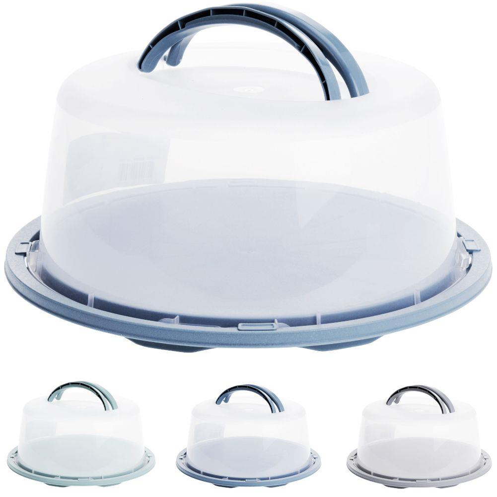 Kulatá plastová nádoba na dort CAKE PLATE MIX 34 cm