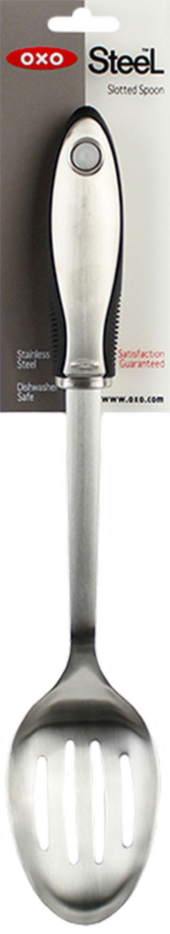 OXO Steel 30 cm - odkvapkávacia lyžica / penovka z nehrdzavejúcej ocele