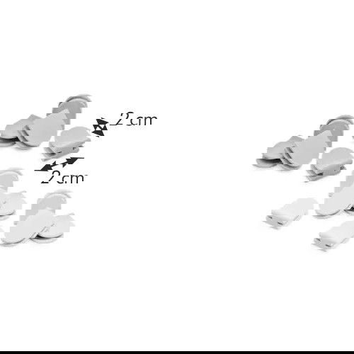 TESCOMA Flexi Space 16 ks krémové a šedé – náhradní spojky a nožky pro vložky do šuplíků