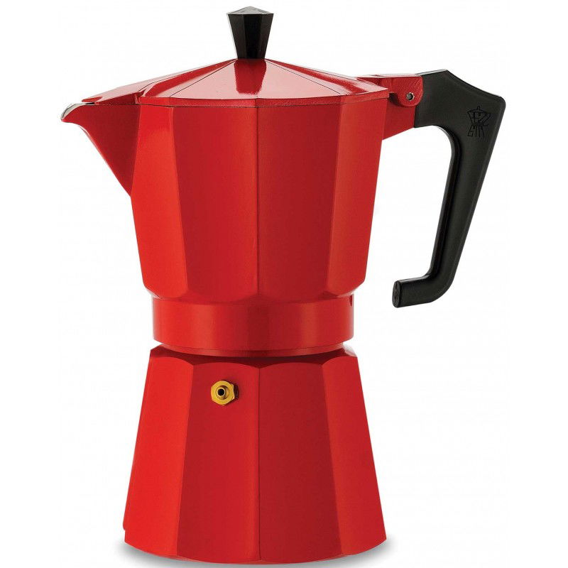 PEZZETTI Italexpress pre 14 šálkami espresso (14 tz) červená - hliníková tlaková kávovar