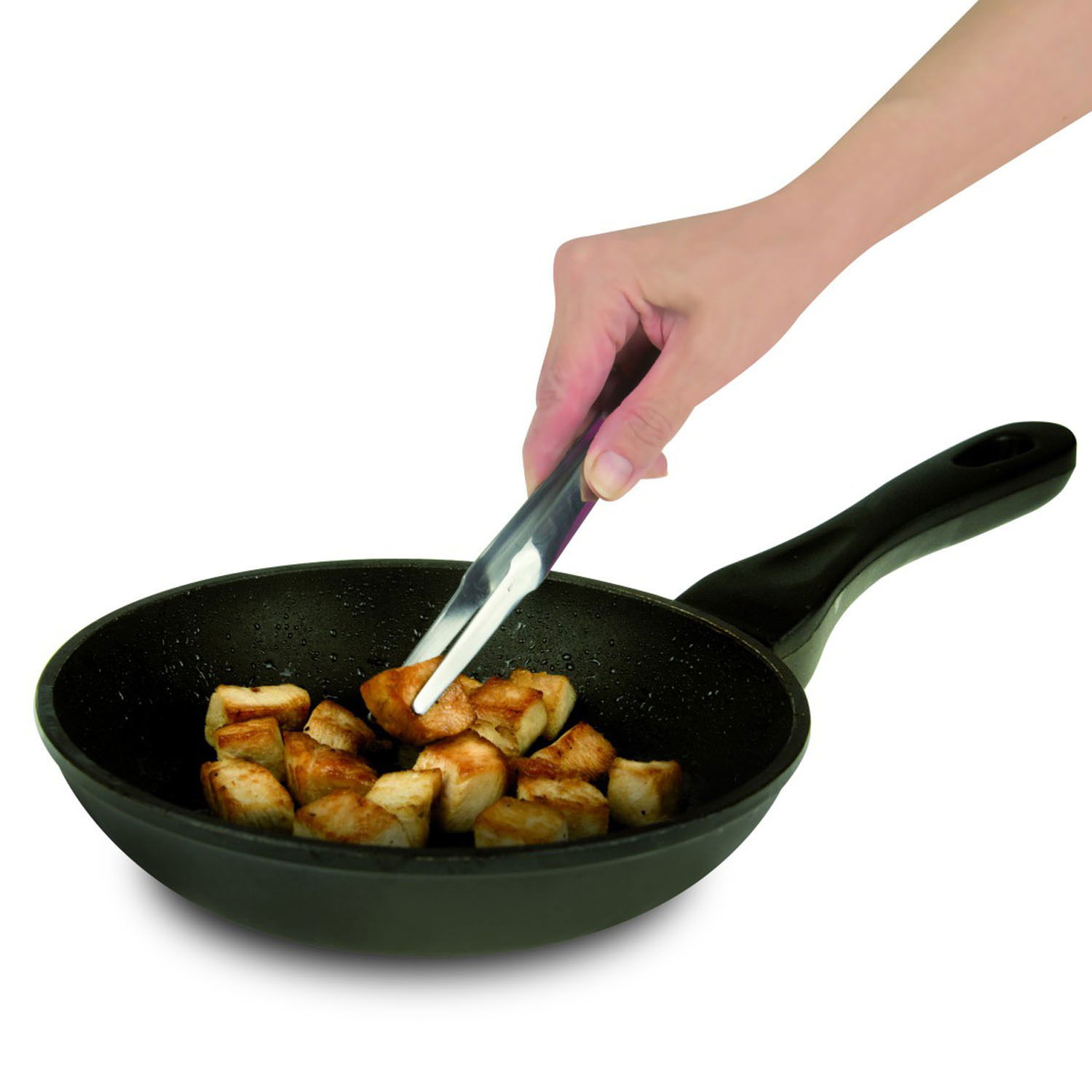 Univerzální nerezové kuchyňské kleště I GENIETTI MINI 20 cm