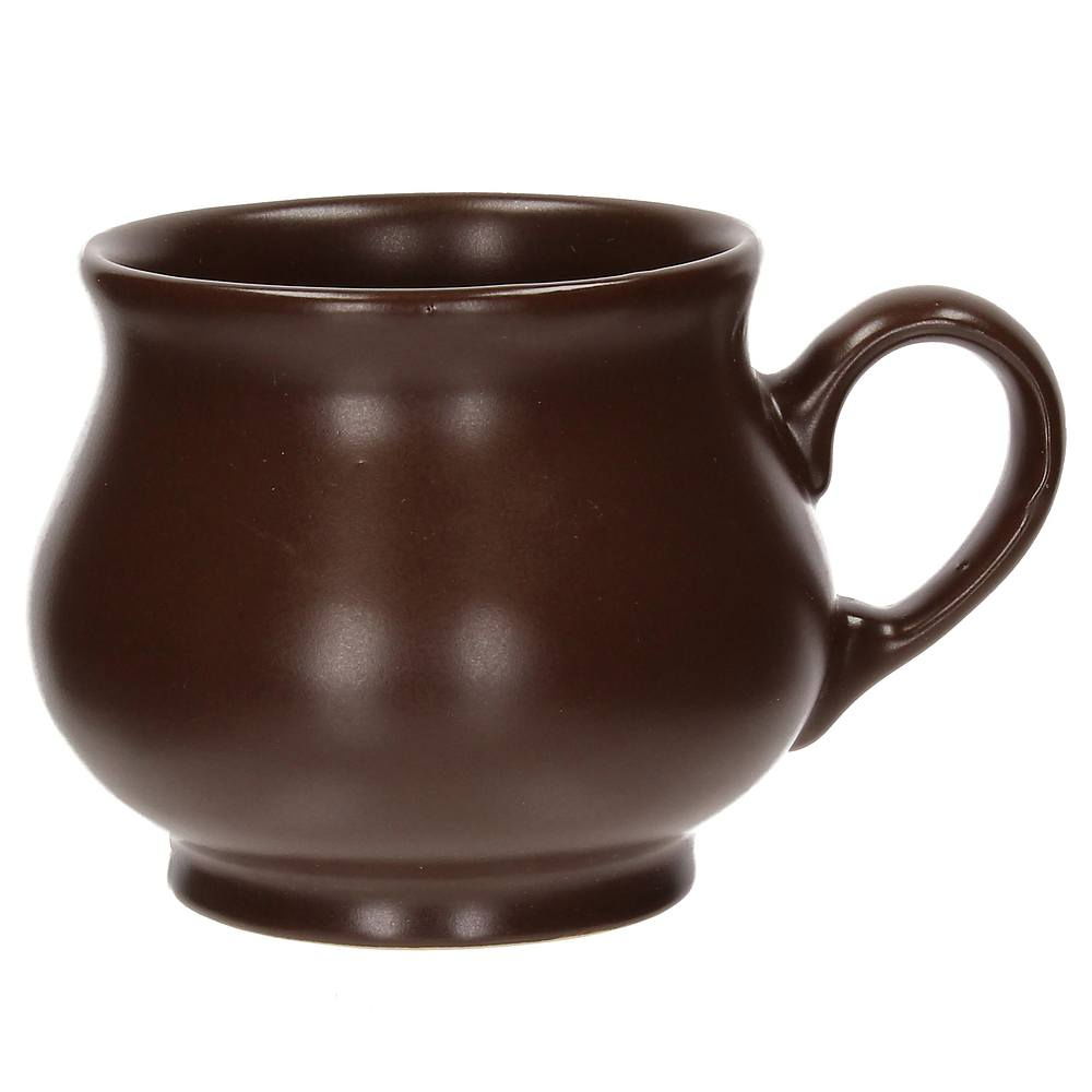 Kameninové hrnky na svařené víno s uchem KERA CERAMIKA JUHAS hnědé 300 ml 2 ks