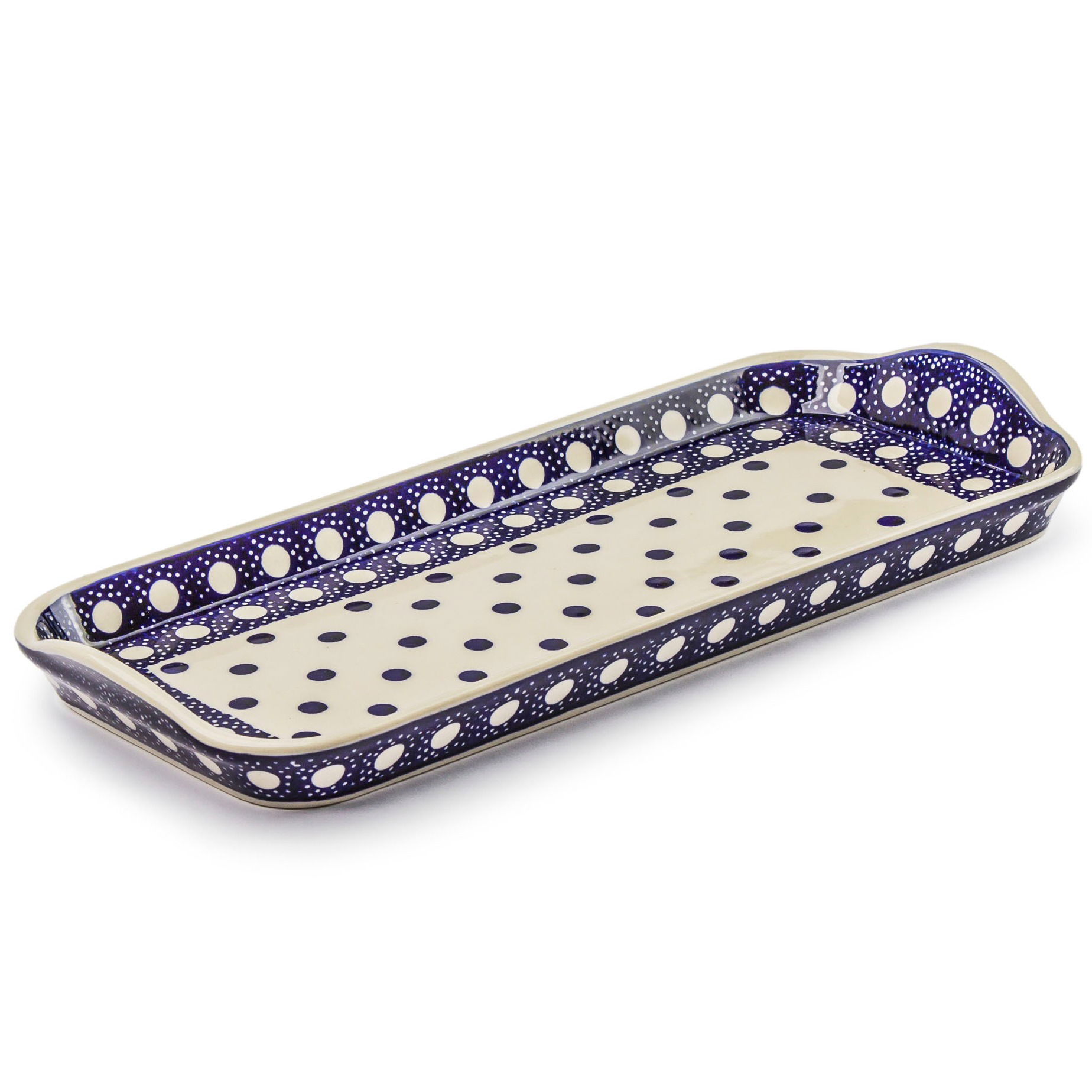 Podnos Manufaktura Bolesławiec 37 x 16 cm - dek. AS52