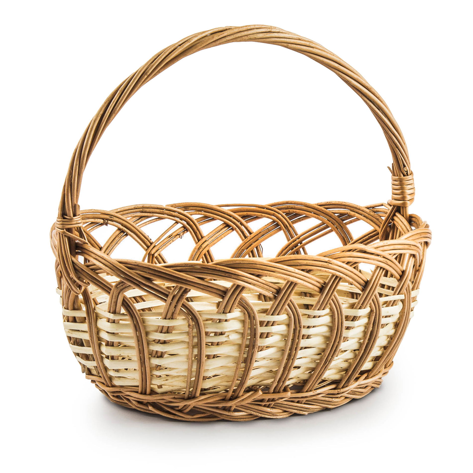 Koszyczek wielkanocny wiklinowy na święconkę WNUK 24 cm Koszyczek wielkanocny wiklinowy na święconkę WNUK 24 cm