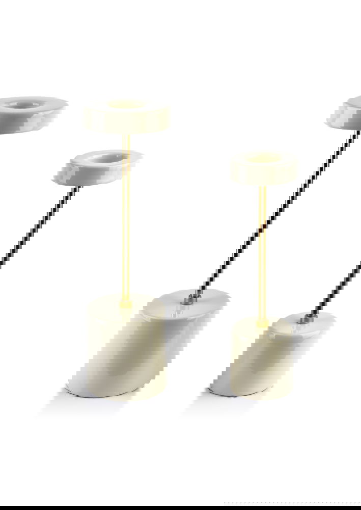 Kovový svícen MONDEX ANISHA LIGHT BÉŽOVÝ 35,5 cm