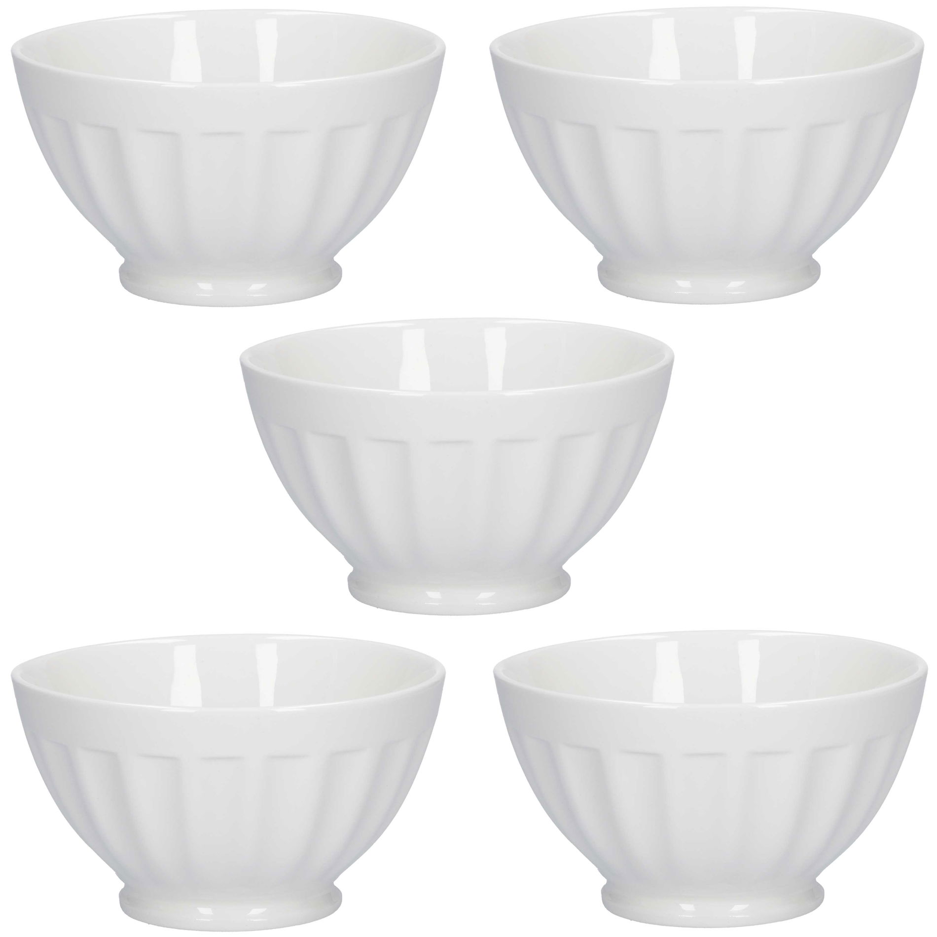 LA PORCELLANA BIANCA Pieve 14 cm 5 ks. - porcelánové misky / salátové misky