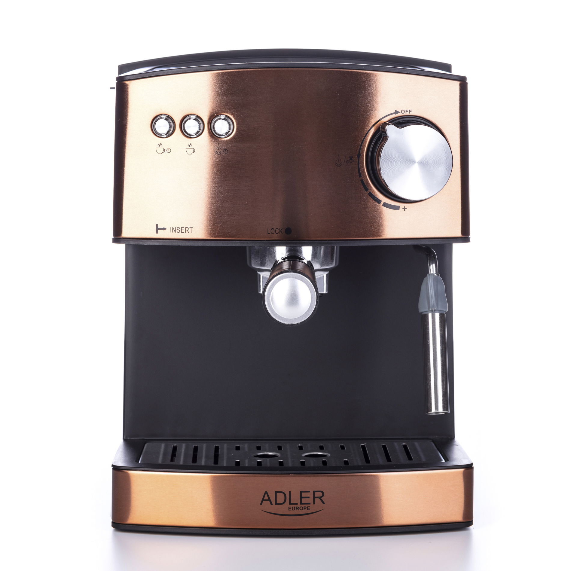 ADLER Gusto 850 W měděný - Tlakový kávovar