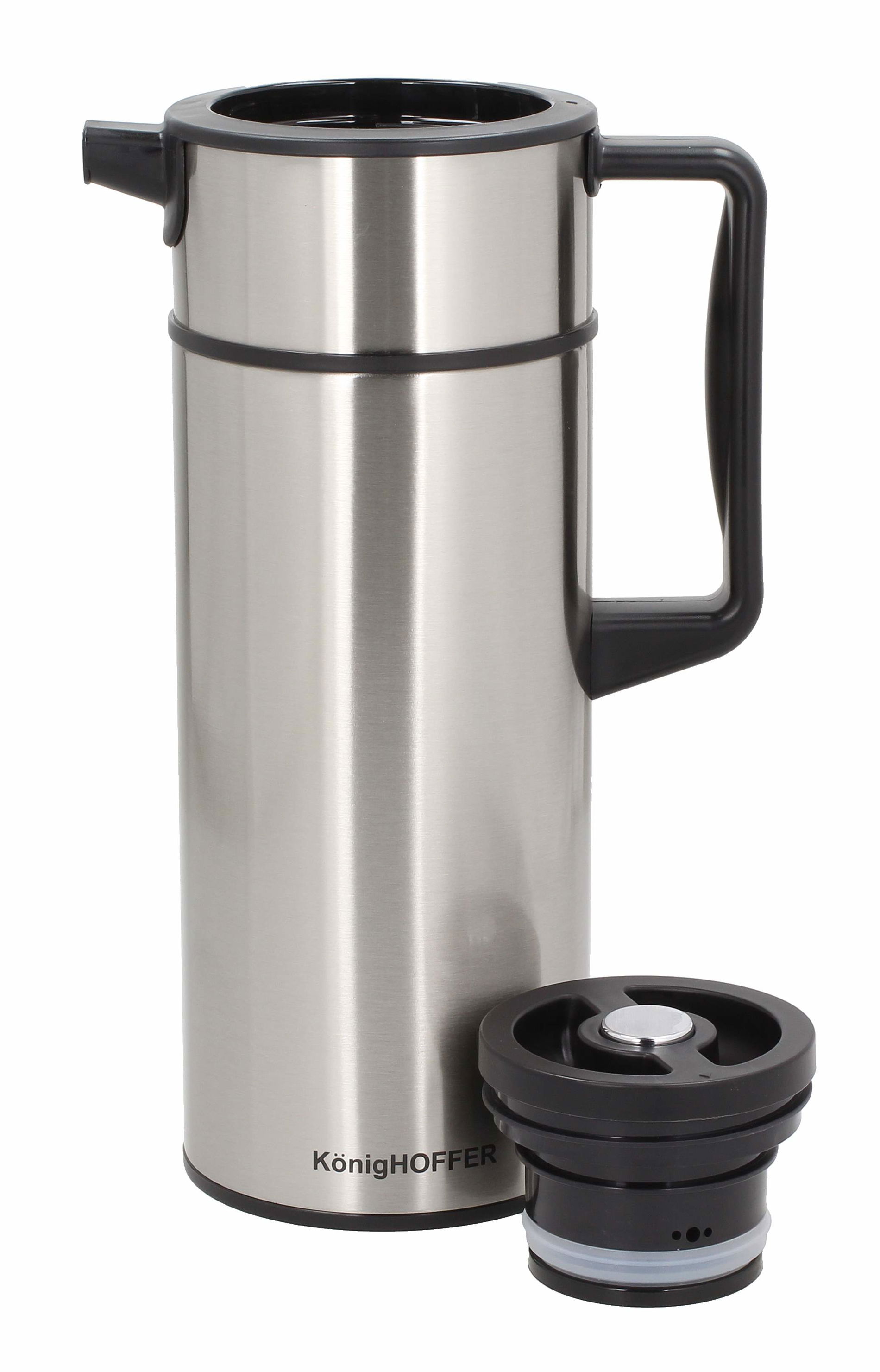 Konferenční, ocelová termoska na čaj a kávu KONIGHOFFER NORDIC STEEL 1,5 l