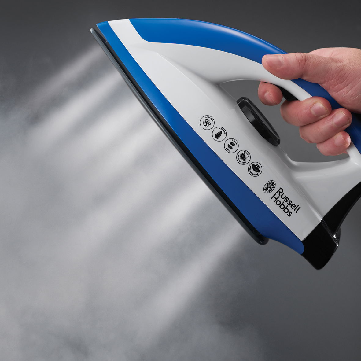 RUSSELL HOBBS Steam Power 2600 W modré - žehlička s parným generátorom