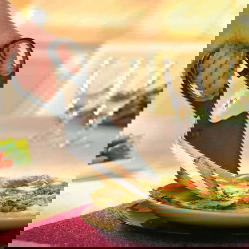 Gefu Pezzo black - nůžky na pizzu z nerezové oceli