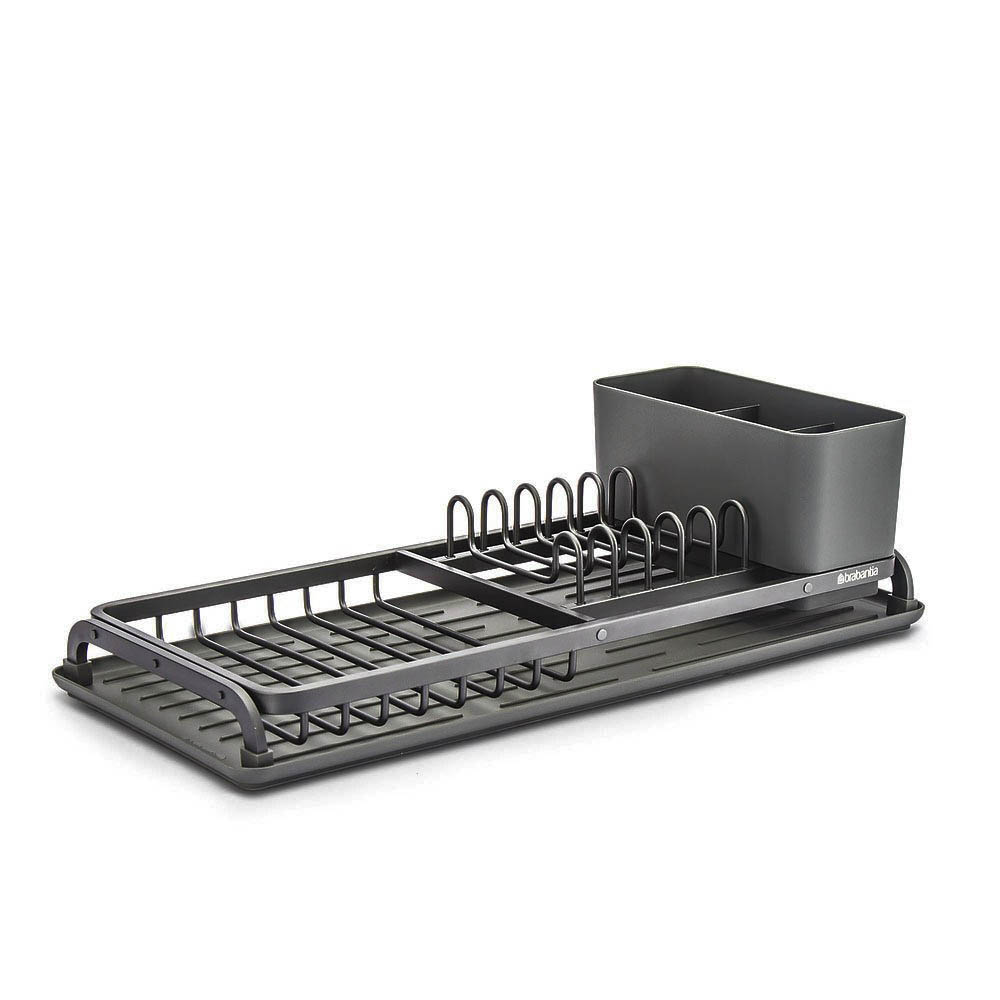 BRABANTIA Wett tmavě šedý 46,3 x 20 cm (117268) – plastový odkapávač na nádobí