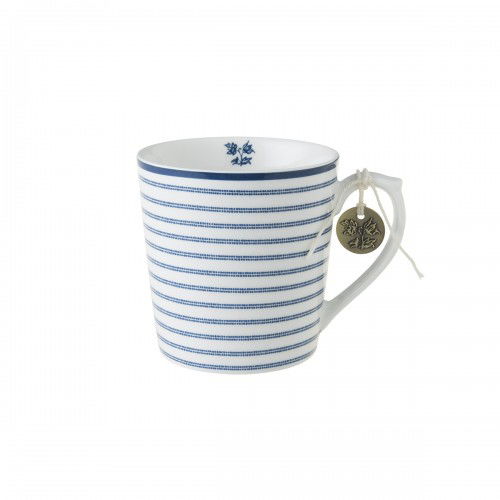 Porcelánový hrnek LAURA ASHLEY CANDY STRIPE bílý 250 ml