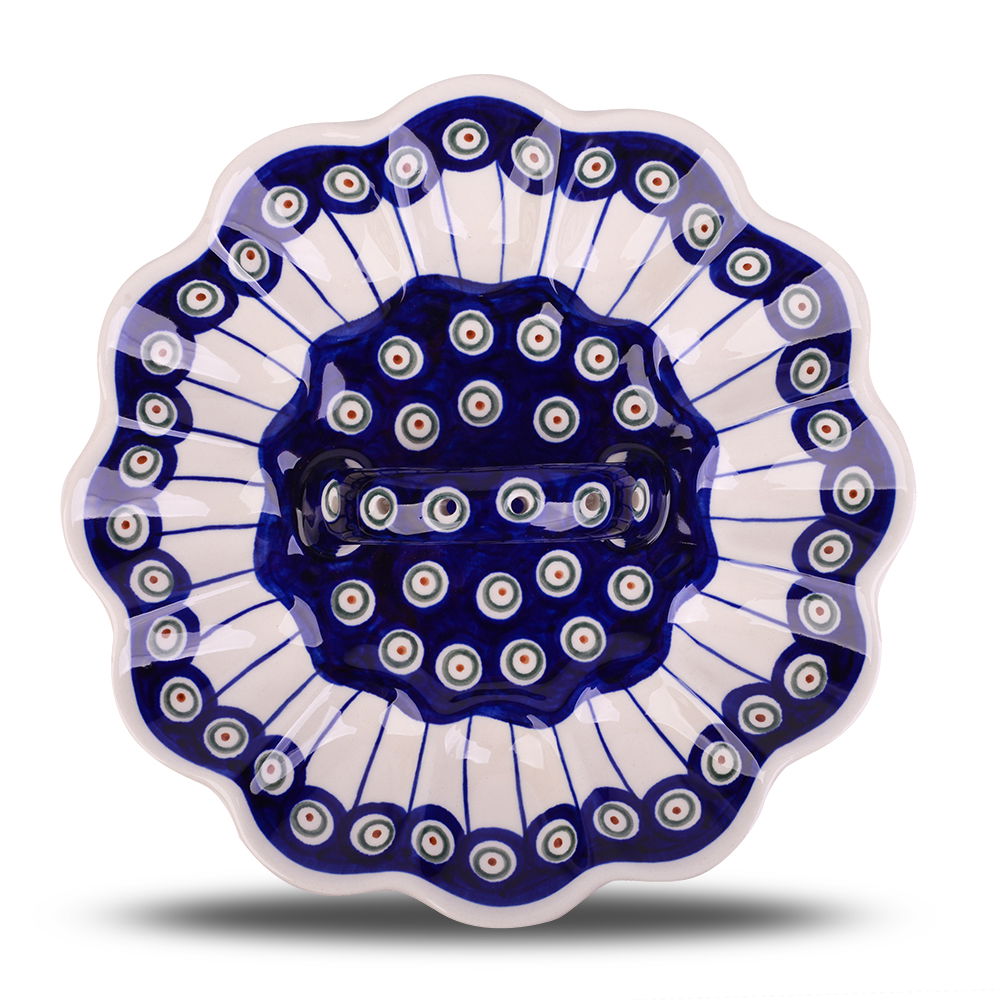 Talíř na vajíčka Bolesławiec 24 cm - dek. 8