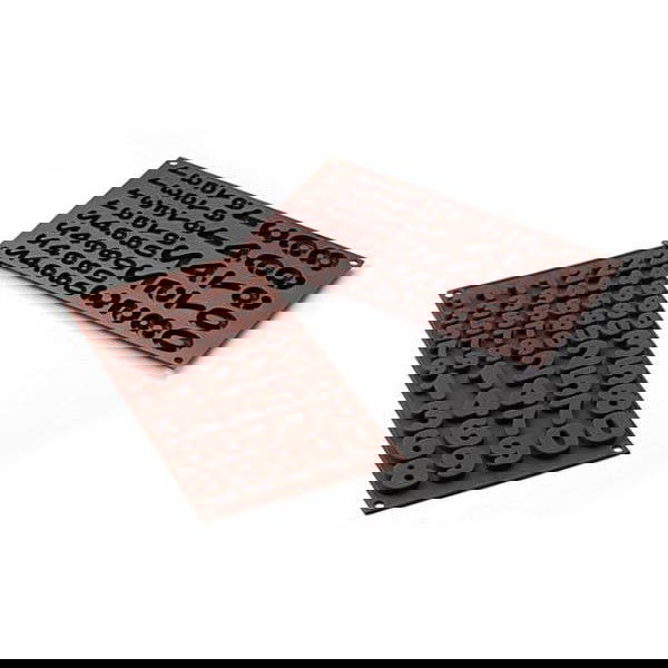 SILIKOMART Easy Choc Choco 123 hnědá - silikonová forma na 60 čokoládek