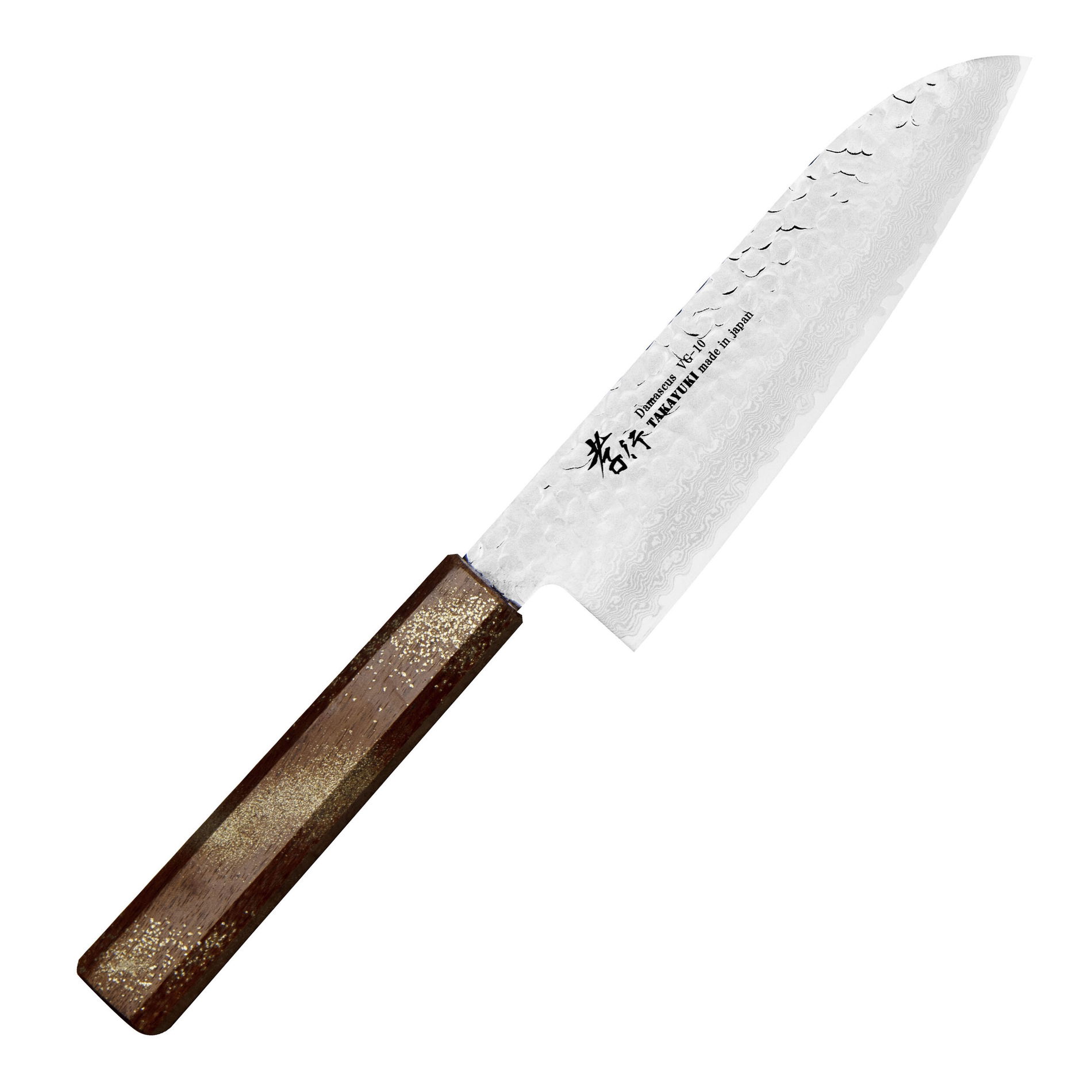 SAKAI TAKAYUKI Urushi Sairen 17 cm - japonský nôž Santoku z damaskej ocele