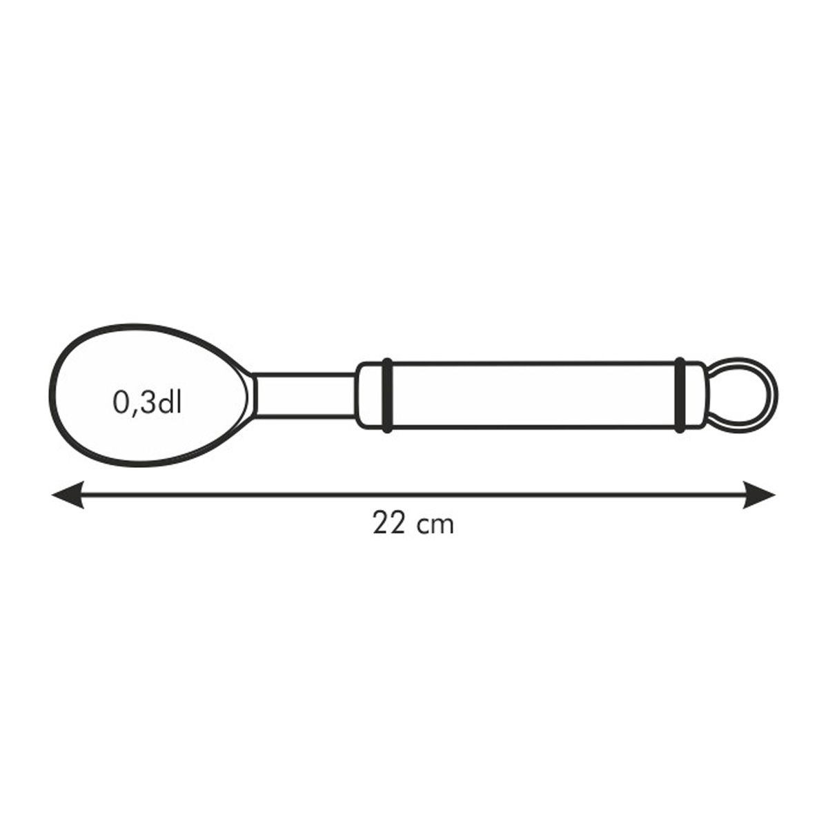 TESCOMA President 22 cm - odměrka / lžíce na zmrzlinu z nerezové oceli