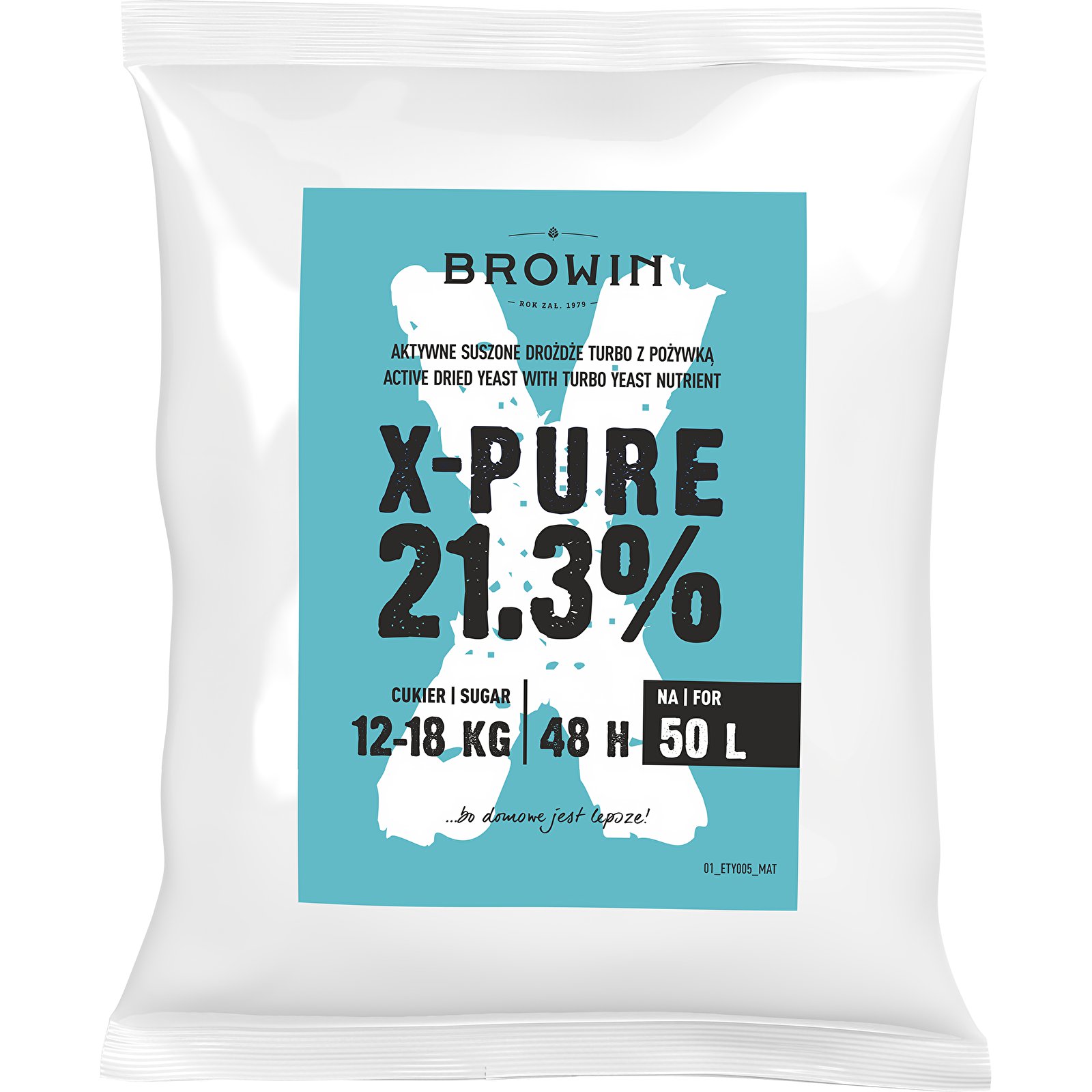BROWIN Turbo X-Pure 250 g - vínne kvasinky