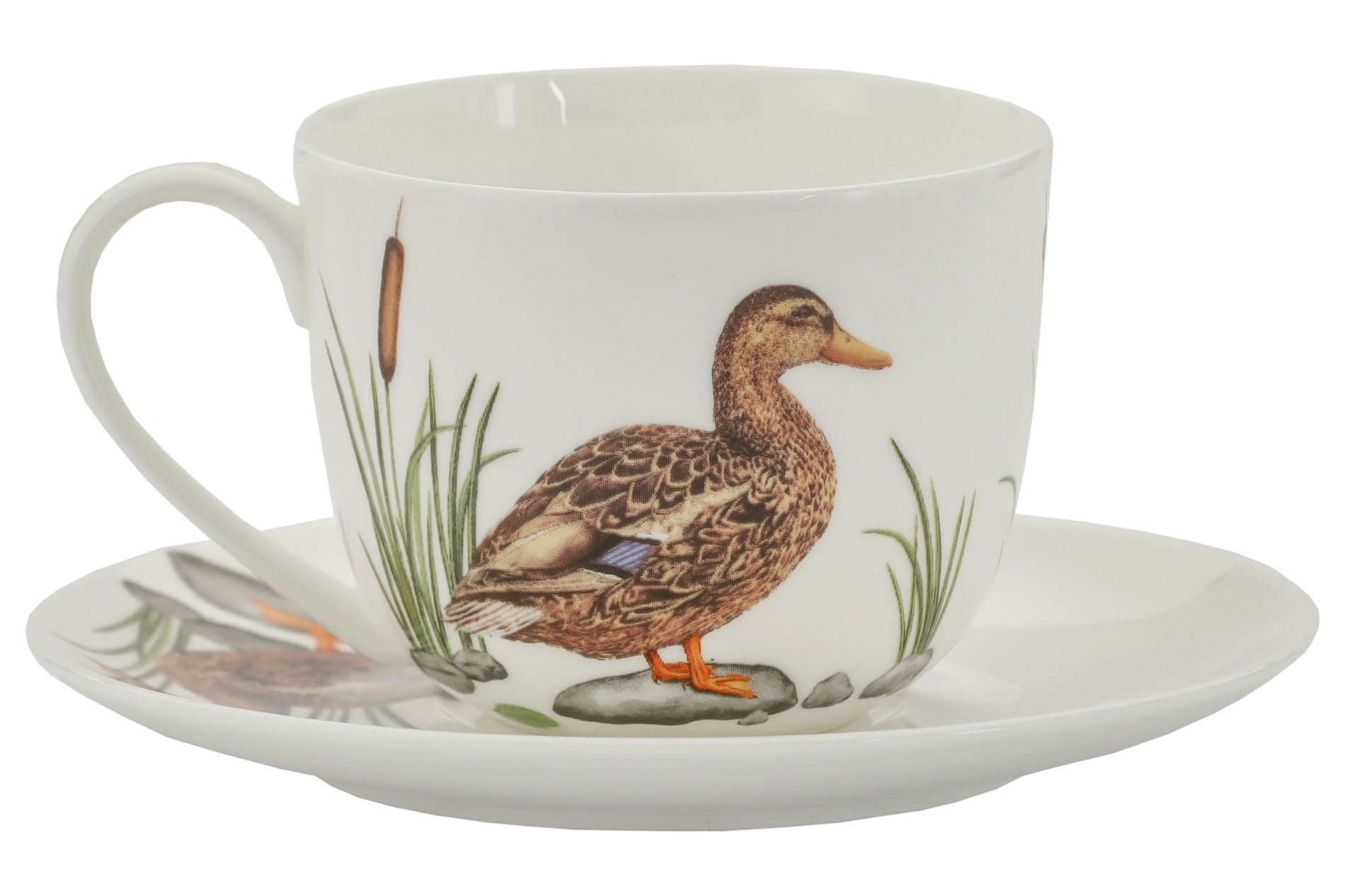 Filiżanka do kawy i herbaty porcelanowa ze spodkiem BY AGATA HAJDECKA 280 ml