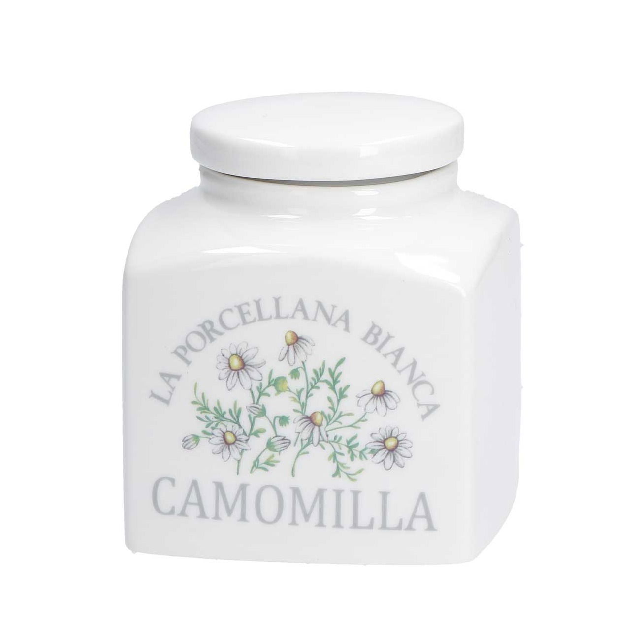LA PORCELLANA BIANCA Conserva 0,5 l 2 szt. - pojemniki na herbatę i rumianek porcelanowe