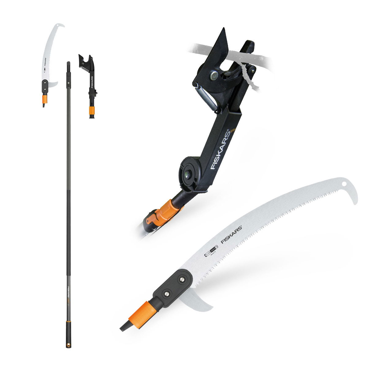 FISKARS QuikFit Shaft 3 el. - sada záhradných nástrojov