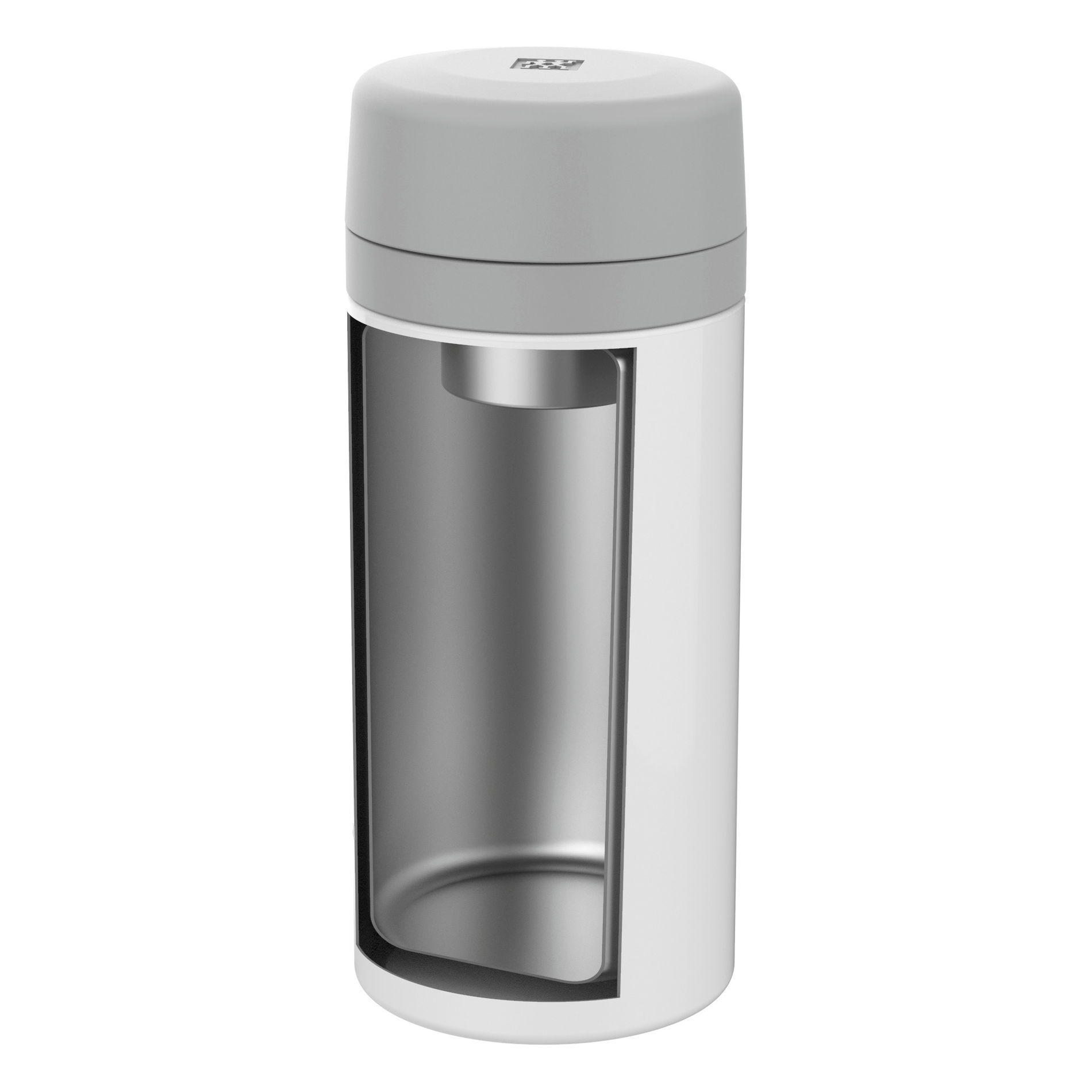 ZWILLING Thermo 420 ml biely - termo pohár z nerezovej ocele s čajovým infúzerom
